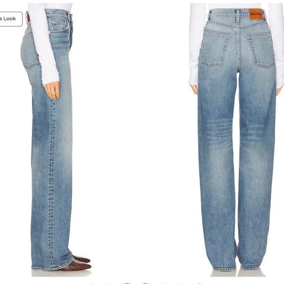 NWT GRLFRND Brooklyn High Rise Straight Jeans size 28 - Picture 2 of 5